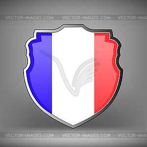 French Shield - vector clipart / vector image