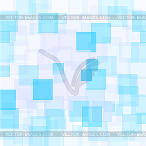 Abstract Azure Squares Background - vector clipart