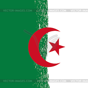 Grunge Algeria Flag - vector EPS clipart