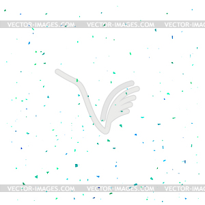 Azure Confetti Background - vector EPS clipart