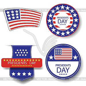 Presidents Day Icons - vector clipart