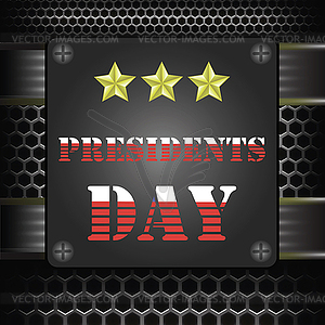 Metal Presidents Icon - vector clipart / vector image