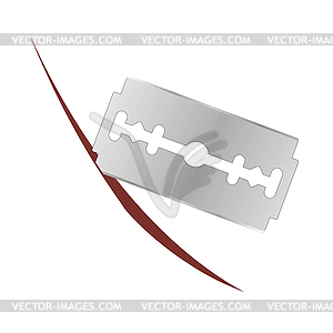 Metalic Razor Blade - vector image