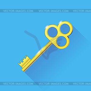 Old Gold Key - vector clipart