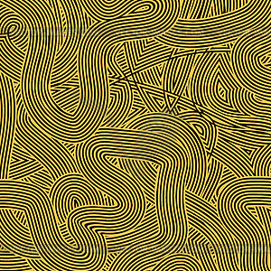 Orange Wave Line Pattern - vector clipart