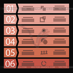 Red Business Temtlate - vector clipart