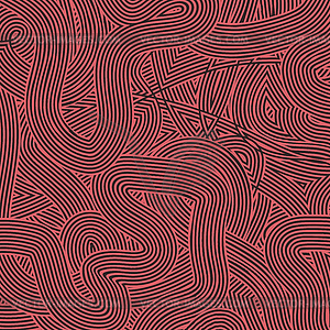 Red Wave Line Pattern - vector EPS clipart