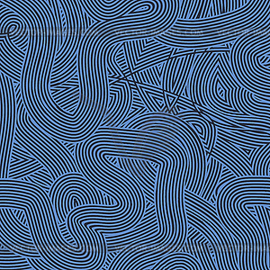 Blue Wave Line Pattern - иллюстрация в векторном формате