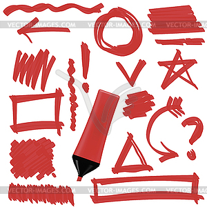 Set of Graphic Signs - vector clipart