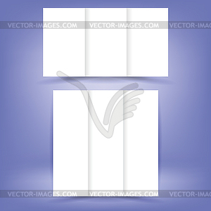 White Paper Brochures - vector image