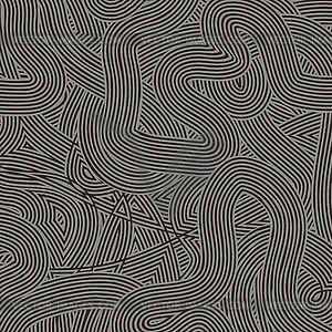 Gray Wave Line Pattern - royalty-free vector clipart