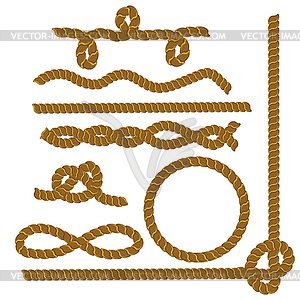 Collection of Rope - vector clipart