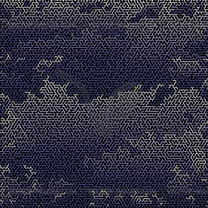 Blue Labyrinth Background. Kids Maze - vector clip art