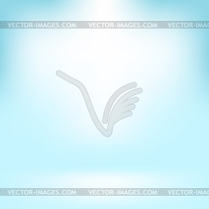 Wall and Floor in Empty Spacious Room Interior - vector image