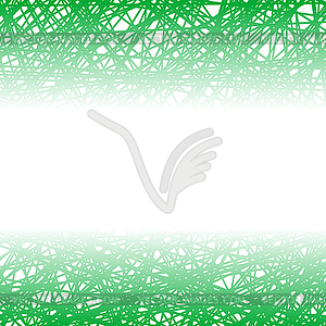 Abstract Green Line Background - vector image