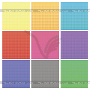 Set of Colorful Halftone Backgrounds - color vector clipart