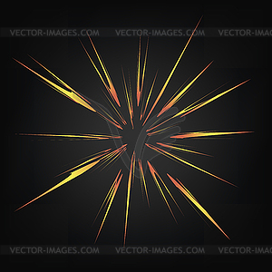 Cartoon Explosion, Star Burst - vector clipart