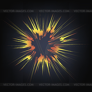 Explode Flash, Cartoon Explosion - vector image