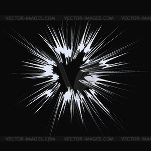 Explode Flash, Cartoon Explosion - vector image