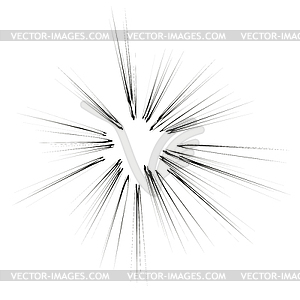 Explode Flash, Cartoon Explosion - vector clipart