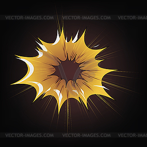 Explode Flash, Cartoon Explosion - vector clip art