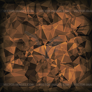 Brown Polygonal Background - vector clipart