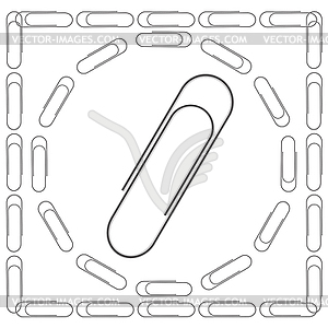 Set of Paper Clips - vector clip art