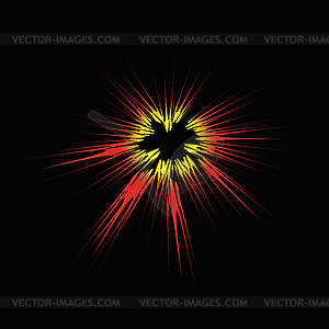 Взорвать Flash, Мультяшный Взрыв - стоковый векторный клипарт