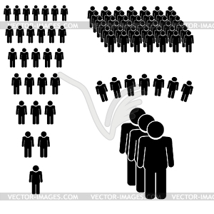 People Talking Icon - white & black vector clipart