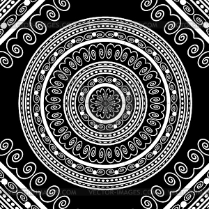 Circle Lace Ornament - vector image