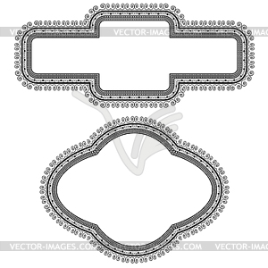 Set of Different Vintage Frames - vector clip art