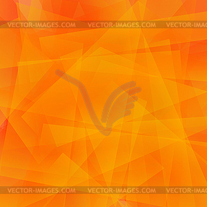 Abstract Orange Polygonal Background - vector image