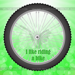 Bicycle Wheel - vector image