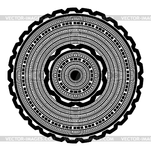 Circle Lace Ornament - vector image