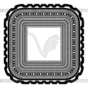 Square Decorative Frame - stock vector clipart
