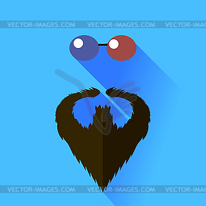 Glasses and Beard - vector clipart