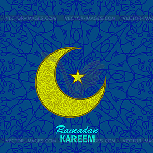 Ramadan Greetings Background - vector clip art