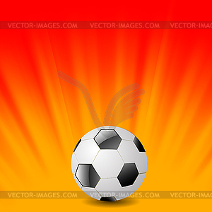 Футбол Икона на оранжевом фоне - изображение в формате EPS