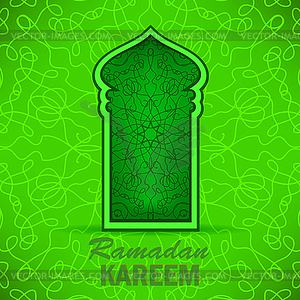 Ramadan Greeting Card. Ramadan Kareem Holiday - vector clip art