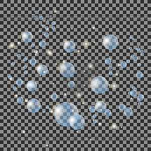 Прозрачные водяные пузыри - изображение в формате EPS