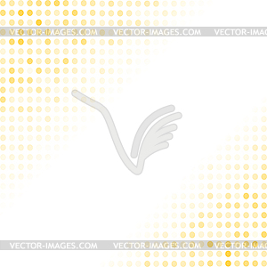 Dotted Yellow Background. Halftone Pattern - color vector clipart