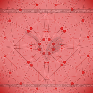 Red Technology Background with Particles - vector clip art