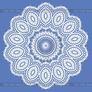 White Mandala - vector clipart