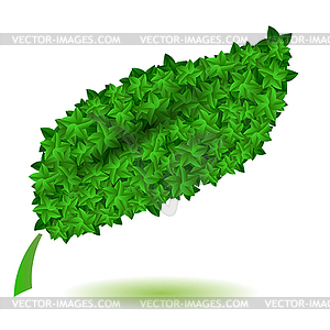 Green Leaves . Symbl of Nature - vector image