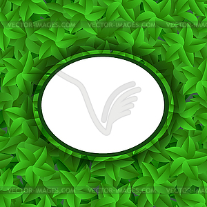 Green Leaves Pattern. Summer Leaves Background - vector clipart / vector image