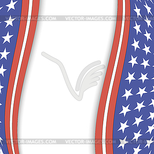 American Flag Background - vector clipart