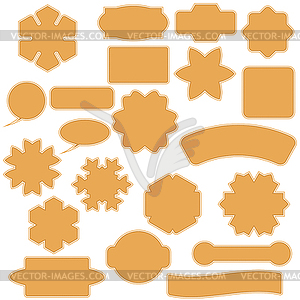 Set of Commercial Stickers Badges and Elements - vector image