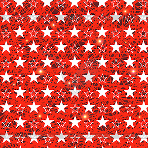 Starry Grunge Red Background - vector clipart