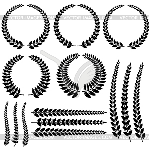 Laurel Wreath Set - vector clipart