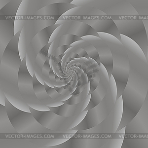 Grey Spiral Background. Fractal Pattern - vector clipart